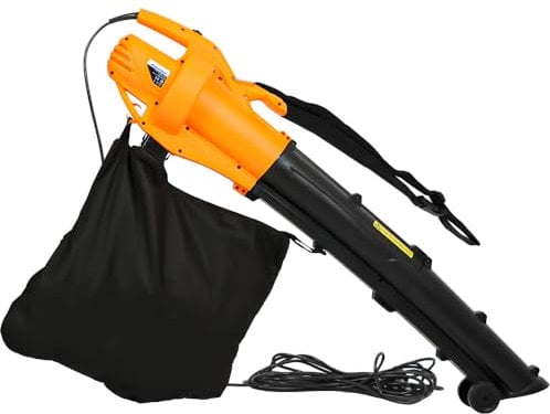 Panana Leaf Blower 3000W, Garden Vacuum Shredder Mulcher with 30L Leaf Collection Bag, 10m Cable Lightweight Design Leaf Vacuum for Clearing Patios Leaves Other Waste
