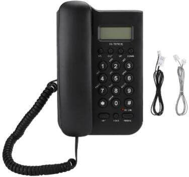 Nicoone Telefoni fissi per numero di chiamata digitale domestico appeso telefono con filo per sale alberghi