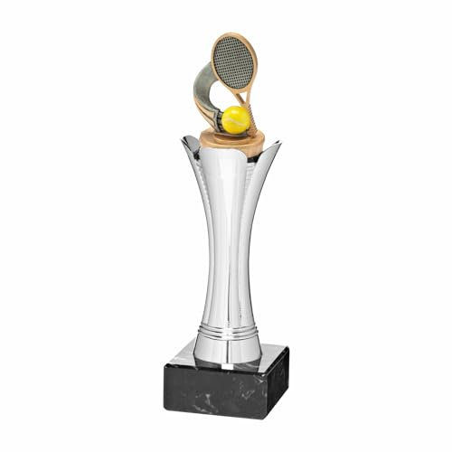 Generico Coppa Trofeo Tennis Completo di Personalizzazione (Altezza 26cm Colore)