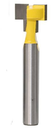 T-Slot Cutter Router Bit, T-Track Keyhole Slotting Milling Cutters with 1/4 Shank, Woodworking Grooving Router Bits for Wood Hex Bolt - 1/4*1/2