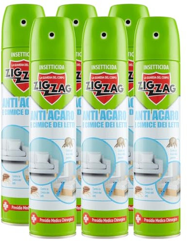 Spray Anti Acaro, Acaricida Per Materassi, Acaricida Per Divani, Contro Le Cimici Dei Letti, Insetticida Per Uso Domestico, Ideale Contro Le Pulci 300ml (6 Pezzi)