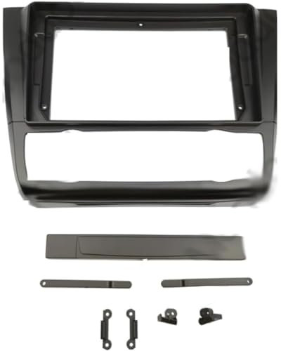 FRALHQFL Doppio Telaio Radio 2 DIN per BMW Serie 1 E82 E87 E88 Lettore Dvd GPS Stereo Installare Il Pannello Surround Piastra Frontale Kit di Montaggio sul Cruscotto,Auto AC