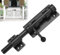 NIEEKRUN Türriegel, 20 cm Türriegel, Torriegel 304-Edelstahl, Türriegel Abschließbar für Vorhängeschloss, für Türen, Fenster, Zäune (Schwarz)
