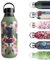 Chilly's Series 2 Gourde - Bouteilles isothermes en Acier INOX avec Double paroi, col Souple et poignée de Transport - Orchid Panther, 500ml
