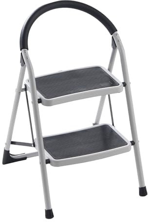 kaiserkraft | Klapptritt | Tragfähigkeit 150 kg | 2 Stufen