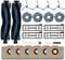22 Stück Zubehörset für Eufy X10 Pro Omni Saugroboter, Ersatzteile Enthält 2 Hauptbürsten 4 Filter 6 Staubbeutel 4 Wischpads 4 Seitenbürsten 1 Reinigungsbürste 1 Schraubendreher