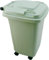The-Wheelie-Bin-Company 30 Litre Miniature Wheelie Bin Light Grey/Sage Green with Castors