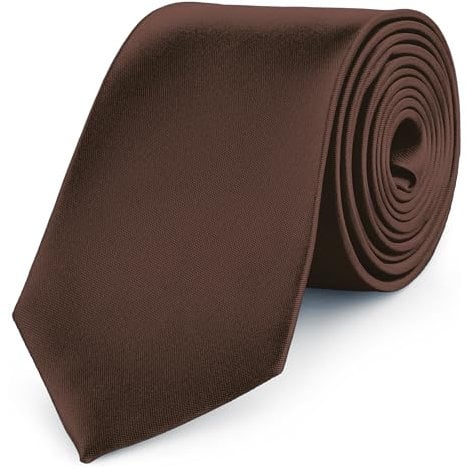 Ladeheid Herren Breite Krawatte KP-8 (150cm x 8cm, Braun24)