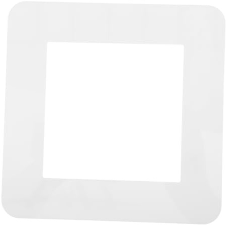 IWOWHERO Lichtschalter Weiß Schalterabdeckung Für Innenräume Acryl-abdeckplatte Moderne Wandplatten Schutz Vor Kratzern Einfache Installation Ohne Werkzeug