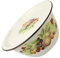 Cabilock Cuenco Esmaltado Vintage Palangana Con Tapa Para Mezclar y Servir Almacenamiento De Alimentos