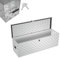 Froadp Aluminium Kiste mit Deckel, 1219x381x381 mm Alubox Werkzeugkiste abschließbar, wasserdichte Alu Transportbox für Werkzeuge, Camping & Aufbewahrung (Silber)