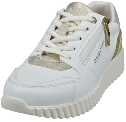 bugatti Damen Sneaker Mid-Top 435AI6065050-2190 Weite Normal Reißverschluss