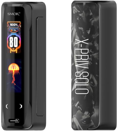 SMOK X-PRIV Solo 80W 1x18650 Box Mod Akkuträger E-Zigarette Nikotinfrei Farbe Schwarz