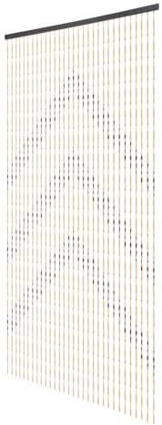 PattenlLevi Perlenvorhang Holzperlenvorhang 180 * 90cm,Geeignet für Höhe 2M und mehr Installationsraum,Bohème Stil Türvorhang Bambusvorhang mit stylischem Muster Raumteiler Deko Vorhänge