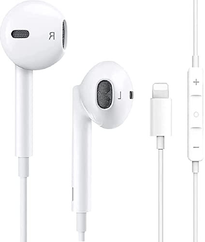 Qi Gxinr In-Ear Kopfhörer für iPhone, Kopfhörer HiFi Audio Stereo, mit Mikrofon und Lautstärkeregler, kompatibel mit iPhone 12/14 Pro/14 Pro Max/13/12 Mini/SE/11/X/XS Max/XR/8/7 Plus