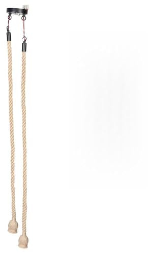 YWBL-WH Lampadario a Sospensione retrò a Doppia Testa, Lampadario Sospeso in Corda di Canapa E27, Decorazione per la Casa, Stile Industriale, Bar, con Splendida Corda di Canapa