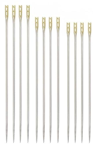 Set de Agujas de Coser de Enhebrado Fácil (24 Unidades) con Estuche Magnético, autoenhebrables por arriba, varios tamaños, para Costura y manualidades, vista cansada y personas mayores