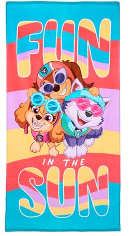 Paw Patrol Badetuch 70x140 cm, Kinder Strandtuch Handtuch Mädchen Jungen (Paw Patrol Girls)