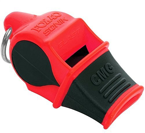 Fox 40 Sonik Blast CMG Rosso/Nero - Fischietto con Cordino