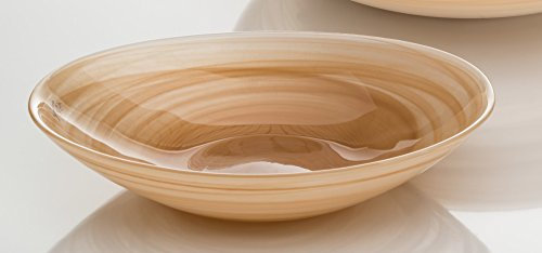 Sandra Rich Glasschale Alabaster oval Caramel 6 cm Ø 32,0 x 21,0 cm