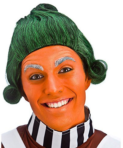 Wicked Costumes Unisex Green Short Funny Factory Worker Wig