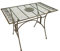 Crispe home & garden Almeria Gartentisch 100x60 cm | Metall Tisch antikgrün Landhausstil | wetterfest & pulverbeschichtet | Terrassentisch Balkon Gartenmöbel
