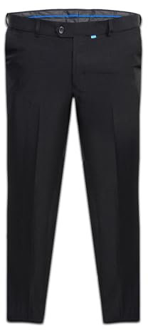 Duke Mens Kingsize Max D555 Adjustable Waist Trousers (66L) (Black)