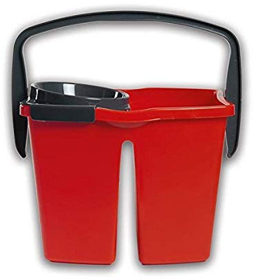 1 pezzo Tonkita Professional DUPLEX 14 L secchio doppia vasca cm. 36x27x26 strizzatore professionale