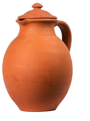 Village Decor Collections d'eau en terre cuite (carafe de 3 l avec couvercle)