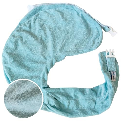 My Brest Friend Deluxe Stillkissenbezug – Schonbezüge für Baby – verstellbare Passform, pflegeleicht, langlebig – Original Stillkissen nicht im Lieferumfang enthalten, Aqua