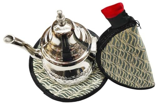 Dessous de plat marocain pour théière et gant pour maintenir et décorer le service à thé (multicolore D)