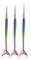 ANCLLO Lot de 3 pinceaux professionnels pour nail art avec queue de poisson colorée, Pinceaux Professionnels, Pinceau Coloré en forme de Queue de Poisson, Stylo Liner Ongles Acrylique
