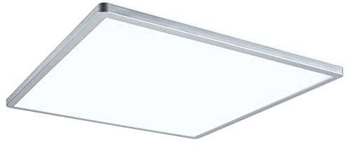 Paulmann 71009 LED Panel Atria Shine 420x420mm 3-Step-Dim eckig incl. 1x22 W dimmbar Tageslichtweiß Chrom matt Lichtpanel Kunststoff 4000 K
