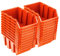 Stapelboxen Set – 20x Stapelbox 70 x 100 x 155 mm – Sichtbox Stapelbox Lagerbox, Orange