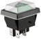 CABLEPELADO Interruptor basculante impermeable,Interruptor 2 posiciones,Interruptor 4 vias,interruptor impermeable,Interruptor 4 pines,IP67,Interruptor ON-OFF DPST,16 A 250 VAC,Luz Verde