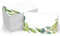 Gethelud 110 Stück Zeltkarten, kleine Tischkarten mit elegantem Pflanzendesign, filigrane Sitzkarten, leere Namenskarten, Begleitkarten für Hochzeit, Tisch, Dinnerpartys, Empfänge (jeweils 5cm x 9cm)