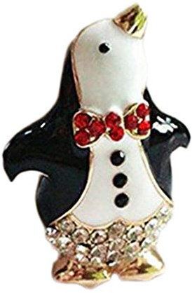 NA Brosche Pinguin-Brosche – niedliche Tierbrosche Ornamente Damenkleidung Dekorationen (6 * 2,6 cm)