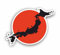 AMA SHOP Geformter Aufkleber Flagge Japan Japan Nippon Flag Sticker | Autoaufkleber | Aufkleber für Helm, Motorrad, Wohnmobil | PVC-Aufkleber für Wandtattoo, Wandbild