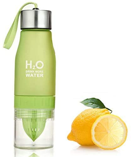 Mr. Gadget Solution® Bouteille d'eau portable 650 ml H2O Infuseur à fruits Bouteille d'eau pour le sport en plein air