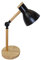 Bel Air Home - Schreibtischlampe TEACHER Serie 1xE-27 aus Metall und Holz für stilvolles Arbeiten und Lernen. Perfekt für Büro, Wohnzimmer oder Schlafzimmer.(GLÜHBIRNE NICHT INBEGRIFFEN) (SCHWARZ)