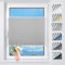 TFSKY Plissee ohne Bohren Verdunkelung Klemmfix Hellgrau B85 x H180 cm Thermo Plissees Verdunklung 100% Blickdicht Plisseerollo für Fenster & Tür Verdunklungsplissee Sonnenschutz Sichtschutz