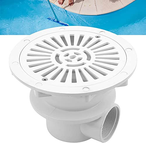 Ejoyous Pool Hauptablauf, Pool Main Drain Bodenablauf Runder Swimmingpool Im Erdgeschoss Ablaufabdeckung G2 Wasserablauf Ablaufzubehör für Unterirdische Poolteiche Aquarium Weiß
