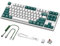 MAMBASNAKE × Attack Shark TKL Hot-Swap-fähige, kabellose, mechanische Gaming-Tastatur mit benutzerdefiniertem, gewickeltem USB-C-Kabel, Dreifachmodus 2,4 GHz/BT5.0/kabelgebunden, 4600mAh Schwarz/Grün