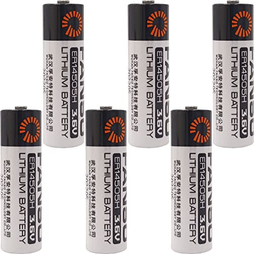 zoyfayl 6 Pcs ER14505H AA 3.6V ER14505 2700mAh Lithium Battery Power ER14505 Non-Rechargeable Battery (6 Pcs ER14505 Battery)
