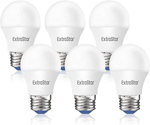 EXTRASTAR Bombillas LED 6W E27 G45, 510 Lúmen, Luz Cálida 3000K, Equivalente a 48W Bombilla Halógena, No Regulable, 6Pcs