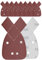 YoiYee 400 Grit Mouse Schleifblatt, 4 Löcher Klettverschluss Schleifpapier, Rückseite Schleifpapier Pad, 2 Ersatzspitzen, für Black and Decker Detail Palm Sander, 140 x 95 mm, Rot, 10 Stück