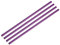 QUARKZMAN Réutilisable Métal Pailles 4Pcs, Inoxydable Acier Droit Boire Paille 8.5 Long Convient pour Lait Secouer Boisson Jus - Violet