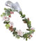 MERRYHAPY Stirnband Blattkopfschmuck Damen Stirnbänder Braut Blumen Kopfschmuck Beflockte Girlande Mädchen Blumen Haarband Braut Kopfbedeckung Krone Krone Hochzeit Zubehör Beflockung Frau