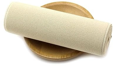Banda elástica de 2 metros y 10cm de ancho, banda de goma ancha de Color, correas elásticas para ropa, accesorios de costura Diy, Beige, 10cm