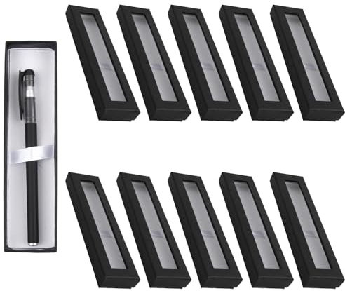 10 Stück Stifte Verpackung Box 18 x 5,2 x 2,5 cm, Kugelschreiber Boxen Leere, Schmuck Schachtel Klein für Halsketten, Papier Einzelhandel Geschenkbox für Uhren Schreibwaren (A)